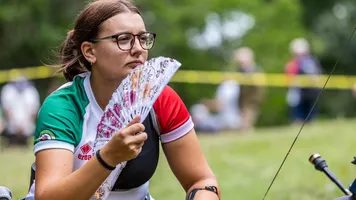 Chiara Rebagliati keeping cool at the 2022 World Games.