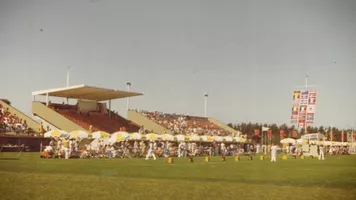 The archery venue at the Montreal 1976 Olympic Games.
