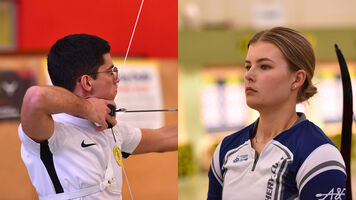 Thomas Chirault and Laura van Winkel in Strassen.