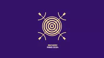 Archery’s pictogram for the Paris 2024 Olympic and Paralympic Games.