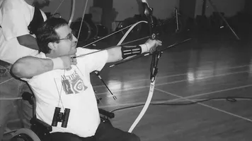 Former international judge and para archer Aaron Vamosh.