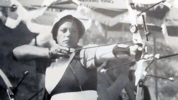 One of Italy’s first female archers Franca Capetta.