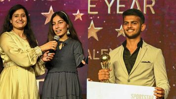 Sheetal Devi and Prathamesh Jawkar awarded with Sportstar Aces Awards 2024.