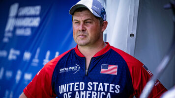 Brady Ellison after qualifying top in Medellin.