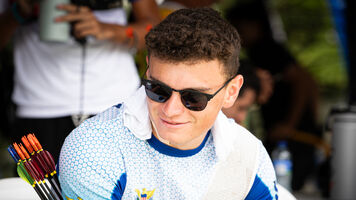 Nicholas D’Amour at the Olympic qualifier in Medellin.