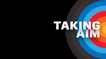 Taking Aim logo.