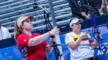 Ella Gibson and Sara Lopez have been dominant in compound women’s international archery.