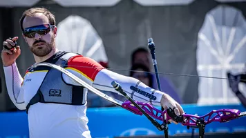 Florian Unruh after just shooting.