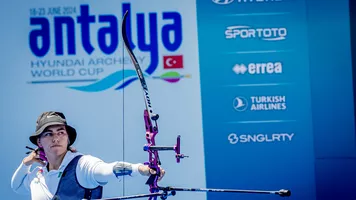 Alejandra Valencia competing at Antalya 2024.