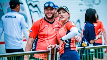 Mike and Gaby Schloesser together at Yecheon 2024.