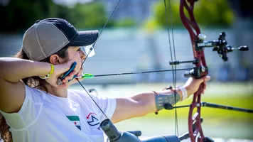 Yolanda Ghaloul Gonzalez practising at Madrid 2025.