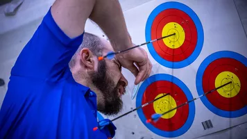 Trispot indoor target faces.