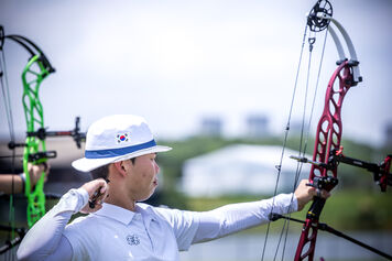 An athlete in action