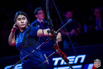 An athlete in action