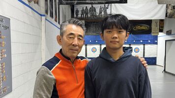 Samuel Kim with Kim Hyung Tak after one of the coach's seminars.