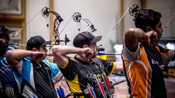 Kyle Douglas shooting in the 2026 Vegas Shoot.