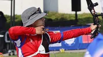 An athlete in action