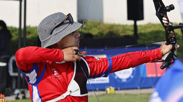 An athlete in action