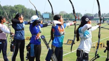 Archers in action
