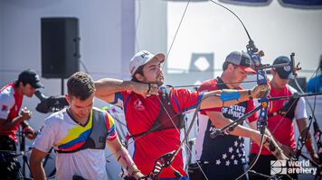 Archers in action