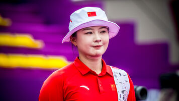 Li Jiaman smiling at the Nanjing 2025 World Cup Final.