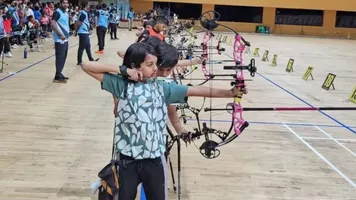 An athlete in action