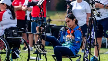 An athlete in action