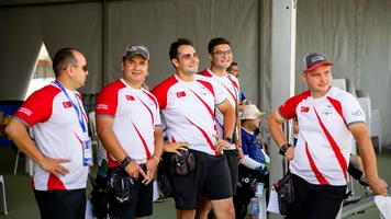Members of the Turkish archery team.