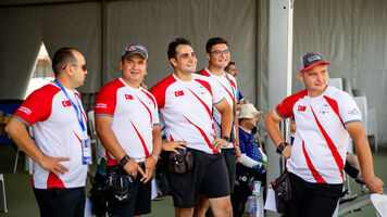 Members of the Turkish archery team.