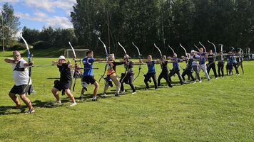 Training camp in Estonia in 2025 under World Archery development projects.