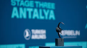 The Hyundai Archery World Cup trophy at Antalya 2026.