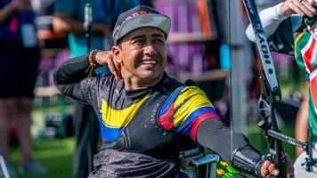 An athlete in action