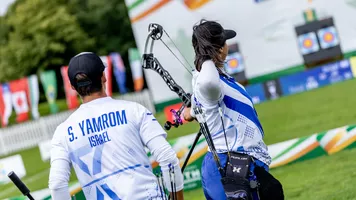 Israel competing at Limerick 2023 World Archery Youth Championships.