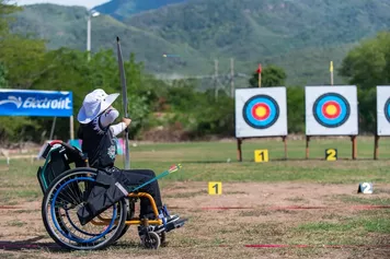An athlete in action