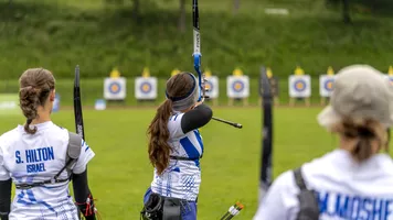 Israel recurve women competing at 2025 Veronica’s Cup.
