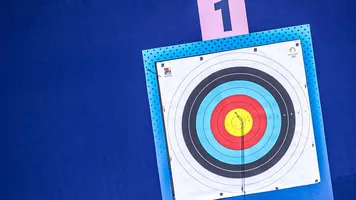 Arrows in the centre of the target.