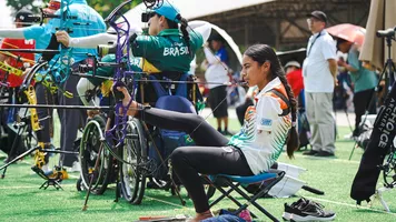 An athlete in action