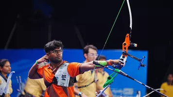 An athlete in action