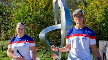 Adela Tollarovicova and Oliver Satek trained in Lausanne ahead of the Youth Olympic Games.